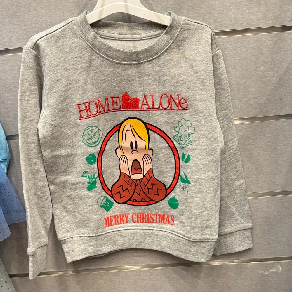 Home Alone Gray Holiday Sweatshirt - Picture 1 of 2